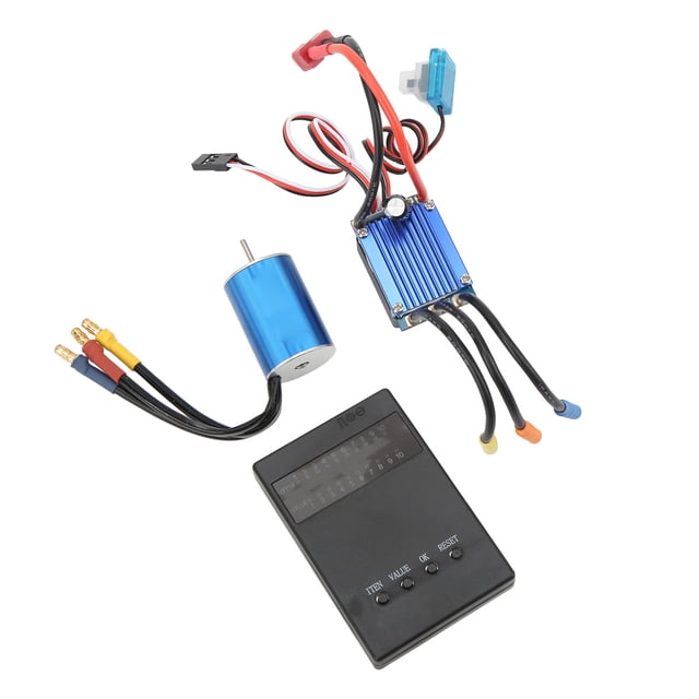 Motor sin Escobillas ANGGREK de Aleación de Aluminio 60000 RPM 25A ESC para Automóvil 1/16 1/18