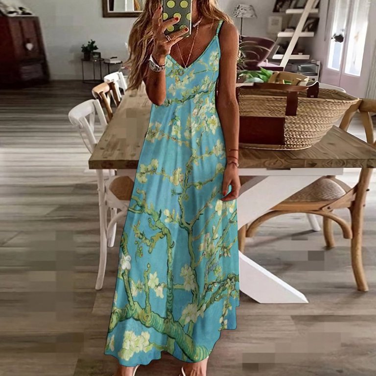 Almond Blossoms by Vincent van Gogh (1890) Sleeveless Dress Woman clothes Woman's evening dress woman dress Women's dresses - Walmart.com Almond Blossoms by Vincent van Gogh (1890) Sleeveless Dress Woman clothes Woman's evening dress woman dress Women's dresses - Walmart.com