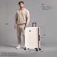 thumbnail image 3 of InUSA TREND 32" Extra-Large Hardside Lightweight Luggage with Spinner Wheels, Handle, Trolley, Sand, 3 of 6