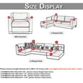thumbnail image 2 of DYstyle Jacquard Sectional Couch Cover Softness L-Type Corner Furniture Protector Sofa Stretch Solid Slipcover, 2 of 7
