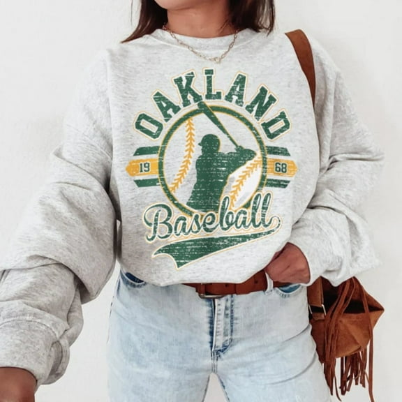 Vintage Mlb 90s Oakland Sweatshirt, Athletics Sweater, Baseball Unisex Shirt