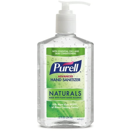 (Pack of 2) PURELL Advanced Hand Sanitizer Naturals with Plant Based Alcohol, Citrus Scent, 12 Oz