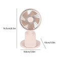 thumbnail image 3 of Portable Clip on Fan Rechargeable with Night , 3 Speeds Small Battery Operated Fan, USB Desk Fan with Strong Airflow, Sturdy Clamp for Golf Cart Office Outdoor Travel Camping, 3 of 6