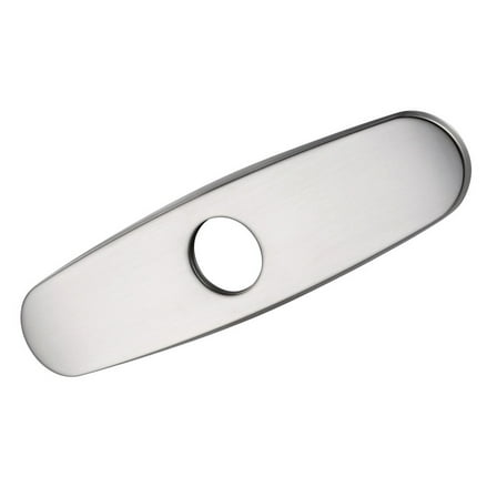 Mobutofu 1Pcs Kitchen Sink Accessories Brushed Finish Stainless Steel Hole Cover Plate for Faucet Hole 5.5x2.5x0.4in