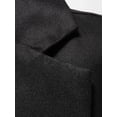 thumbnail image 4 of Men's Solid Color Lapel Collar Long Sleeve Blazer Jacket for Casual and Work Occasions Black S, 4 of 7