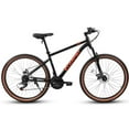 thumbnail image 2 of 24 Inch Mountain Bike Teenagers, High Carbon Steel Frame, Disc Brakes, Durable , Brown Edge Tires, Ideal for School Commuting, 2 of 9