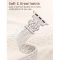 thumbnail image 4 of Wearlizer Slim Braided Magnetic Band Compatible with Apple Watch Band 38/40/41/42/44/45/46/49mm Women, Thin Stretchy Nylon Celtic Knot Dressy Strap for iWatch Series 11 10 9 8 7 6 5 4 SE Ultra 3 2 1, 4 of 8