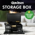thumbnail image 2 of HASHBOX Storage Box - Large Bamboo Box with Combination Lock, 2 of 6