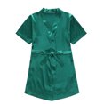 thumbnail image 1 of Qudderr Kids Baby Silky Satin Kimono Robe Solid Color Printing Bathrobe for Girls Boys Spring Fall Short Sleeve Night-Robe Toddler Soft Unisex Sleepwear for 1-7 Years, 1 of 9