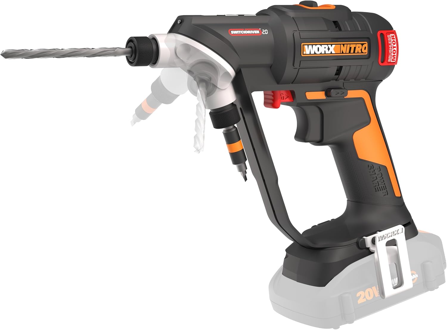Worx Nitro WX177L.9 20V Brushless Switchdriver 2.0 2-in-1 Cordless Drill & Driver (Tool Only)