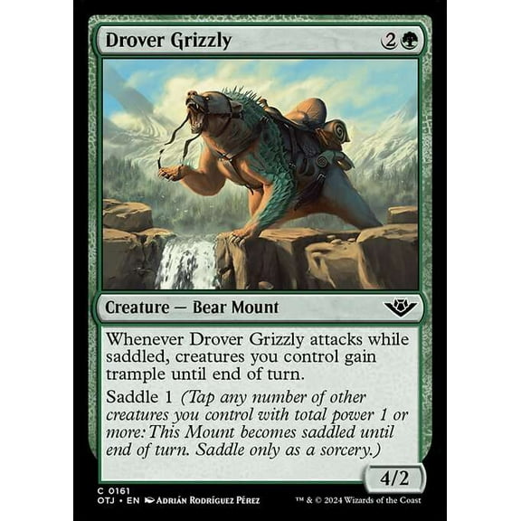 MtG Outlaws of Thunder Junction Common Drover Grizzly #161