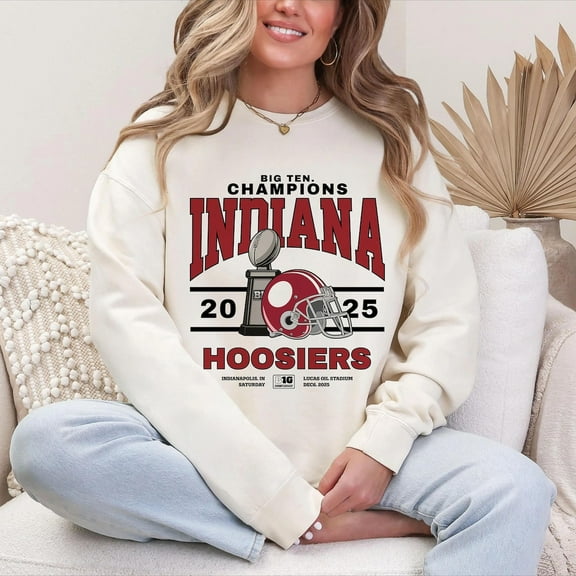 Indiana Football Champions Fan Sweatshirt, Unisex Graphic Crewneck