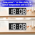 Aixig Electronic Desktop Clock Adjustable Brightness Multifunctional