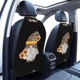 thumbnail image 3 of Fuzoiu Sunflower Gnomes 4 Print 2 Pack Kick Mat Back Seat Protector With 3 Storage Pockets, Universal Car Seat Back Organizer For Kids Pets, Waterproof Backseat Protector For Most Car, 3 of 8