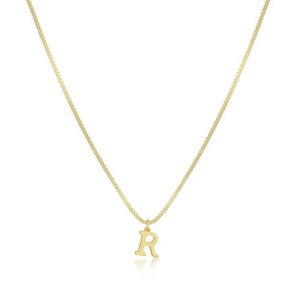 Collar con inicial delicada para mujer | Colgante con alfabeto personalizado para combinar con otras prendas y para uso diario.