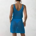 thumbnail image 4 of Taqqpue Womens Swimsuits Coverup Bathing Suits Cover Ups Sleeveless Crochet Hollow Out Swim Suits Swimwear Cute Bikini Beach Dresses, 4 of 5