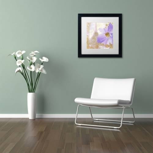 Trademark Fine Art "Purple Paris I" Canvas Art by Color Bakery White Matte, Black Frame