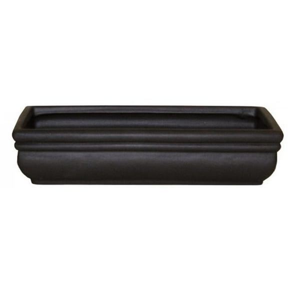 MDR Trading Inc. AI-CE6001BLA_Q01 Matte Black Starter Plant Ceramic Planter