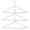 Silver, variant on Foldable Coat Hanger, 3 Pack Aluminum Travel Hangers, Light and Portable Suitcase Clothes Hanger, Folding Design for Cruise Hotel RV Camping, Space-Saving Drying Rack Accessories,Silver