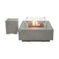 thumbnail image 3 of AMS Fireplace Brooklyn Square 40” Fire Pit Table - Natural Gas - Light Gray, 3 of 7