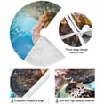 thumbnail image 2 of FMSHPON Sea Turtle Xmas Christmas Tree Skirt Stand Mat for Holiday Party Decoration Indoor Outdoor 48 inches, 2 of 6