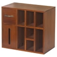 thumbnail image 1 of Caja de almacenamiento del compartimento del gabinete de almacenamiento de madera con la caja del escritorio del escritorio Organizador de escritorio, 1 of 8