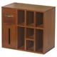 thumbnail image 1 of Caja de almacenamiento del compartimento del gabinete de almacenamiento de madera con la caja del escritorio del escritorio Organizador de escritorio, 1 of 8