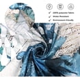 thumbnail image 4 of Seahorse Extra Long Shower Curtain Ocean Conch Sea Crustaceans Vintage Machine Washable Waterproof Fabric for Bathroom Bathtub Decor with 12 Hooks 72Wx84H, 4 of 6