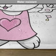 thumbnail image 6 of Ambesonne Bunny Place Mats Set of 4, Cartoon Rock Star Bunny, Standard Size, Pale Pink Yellow, 6 of 6