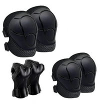 Knee Pads for Kids Elbow Pads Set Toddler Protective Gear Knee Pads for with Wrist Guards Black