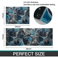 thumbnail image 6 of Modern Large Floral Kitchen Rugs Set 2 Piece Blue Decorative Rug Runner Low-Profile Floor Mats Decorations for Home Kitchen (17"x48"+17"x24"), 6 of 6