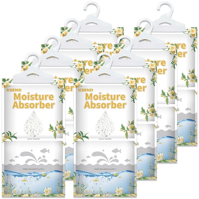 Absorbedor de humedad Ksend, 8 paquetes de bolsas deshumidificadoras, 290 ml