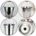 thumbnail image 5 of 1Pc Stainless Steel Bucket Household Water Bucket Multi-purpose Bucket with Lid, 5 of 6