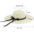 thumbnail image 3 of Sombrero de paja de ala ancha para mujer, gorra enrollable plegable y flexible, sombreros de playa de verano, 3 of 7