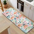 thumbnail image 5 of Pioneer Flower Floral Print Pattern Kitchen Rug Mat,Kitchen Runner Rugs Non Skid Washable,Decorative Kitchen Floor Mats for Kitchen,Sink,Laundry,17"x47.2", 5 of 7