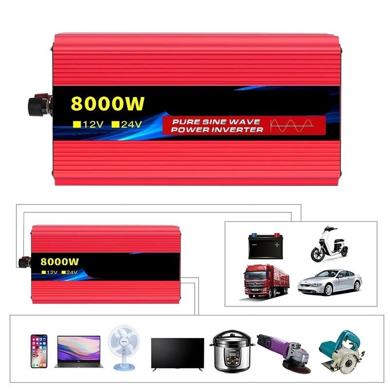 Pure Sine Wave Inverter DC12V/24V To AC 60HZ 1600W 2500W 3500W 4500W 5000W 6000W 7000W 8000W Power Converte