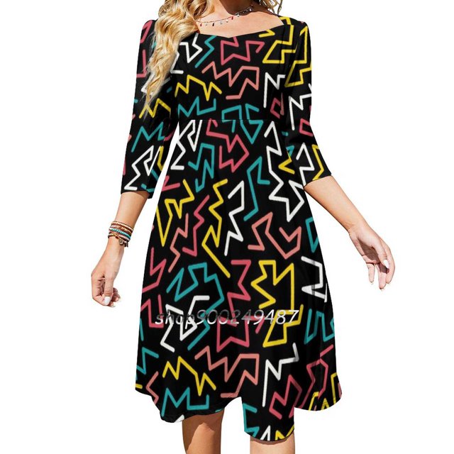 We Are All In This Together Sweetheart Knot Flared Dress Fashion Design Large Size Loose Dress We Together Motivational