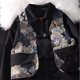 thumbnail image 5 of Chaqueta 2 en 1 Patrones de oso Cuello vuelto Cremallera Cierre de hebilla Abrigo informal para mujeres Hombres Negro L, 5 of 8