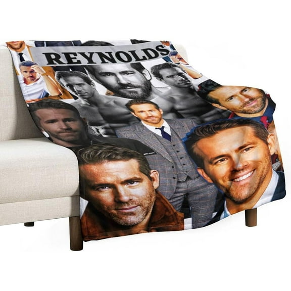 Ryan Actor Reynolds Blanket Super Soft Warm Flannel Blanket for Bedroom Living Room Sofa Four Seasons Perfect for Napping Home Decor Bedding Artwork 30"x40"