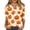 Orange, variant on Women Plus Size Halloween Shirt Funny Cute Graphic Sweatshirts Short Length Sleeve Tunic Tops Halloween Pumpkin Print Casual T-Shirt