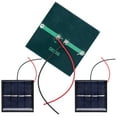 thumbnail image 2 of Cellules de Panneau Solaire Micro, 3Pcs Résistant au Vent Mini Panneau Solaire, Polysilicium pour les Applications Électroniques de Projets à Domicile, 2 of 8