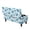 Blue Turtle Starfish, variant on FOR U DESIGNS Camo Hunting Leaf Print Flip-Top Ottoman Cover Stretch Washable Footrest Storage Stool Slipcover with Elastic Bottom, Soft Non-Slip Bench Protector for Bedroom