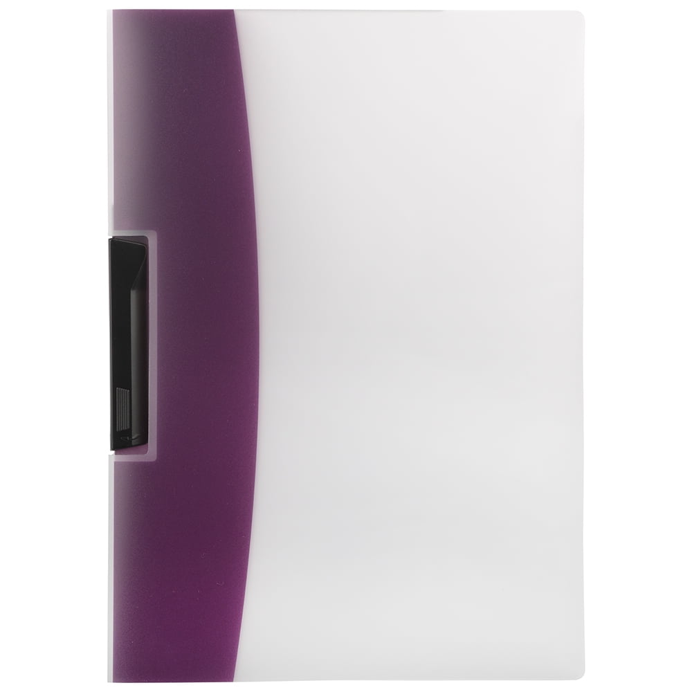 JAM Swing Lock Plastic Report Covers, 9 x 12, Purple, Sold Individually