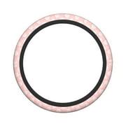 XMXY Car Steering Wheel Cover, Pink Cloud Doodle Non-Slip Jeep Truck Universal Elastic Steering Wheel Protector 15 inch