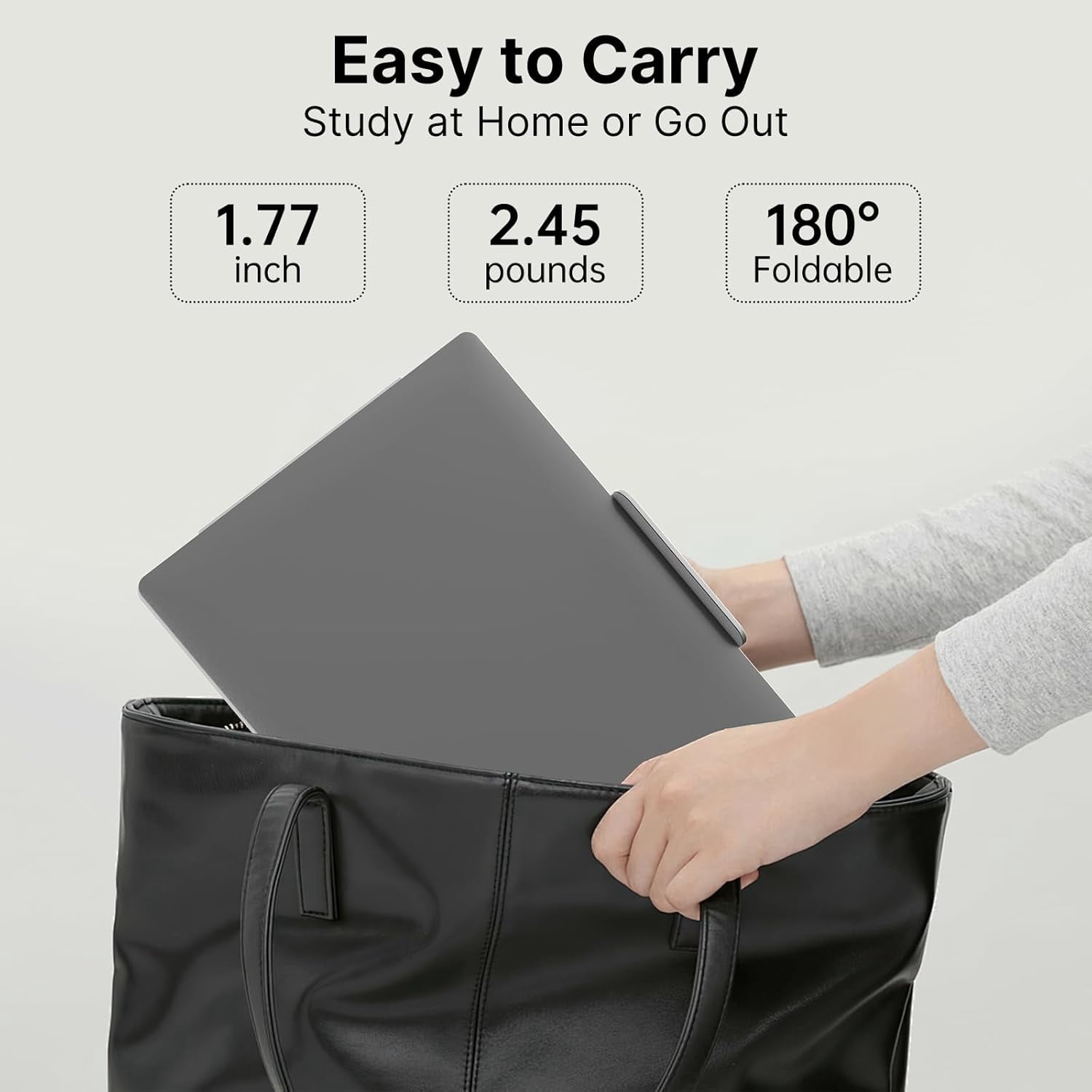 Laptop Screen Extender,14" 16:10 FHD 1200P IPS Dual Screen,Attachment Screen Extended Extra Screen, Portable Monitor for Laptops 14-16" with USB-C/HDMI Port
