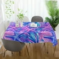 thumbnail image 3 of Yayeee Tablecloths 60" x 60" Rectangle Wrinkle Resistant Party Table Cover, Purple Starfish Pattern, 3 of 8