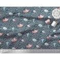 thumbnail image 2 of Soimoi Velvet Fabric Dot,Fish & Cat Kids Print Sewing Fabric Yard 58 Inch Wide, 2 of 3