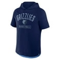 thumbnail image 2 of Men's Fanatics Navy Memphis Grizzlies Pass Legend Raglan Hoodie T-Shirt, 2 of 3