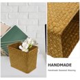 thumbnail image 2 of MOVTOTOP Woven Straw Basket Organizer Waste Bin 2pcs Sundry Storage Case, 2 of 8