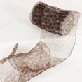 thumbnail image 2 of The Ribbon People Brown Wild Cat Print Wired Craft Ribbon 6" x 27 Yards, 2 of 2